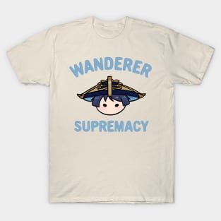 Genshin Impact Wanderer Scaramouche supremacy text | Morcaworks T-Shirt